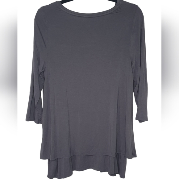 ISABEL MATERNITY BY INGRID Nursing Friendly 3/4 Sleeve Gray Womens Size M - Picture 6 of 8